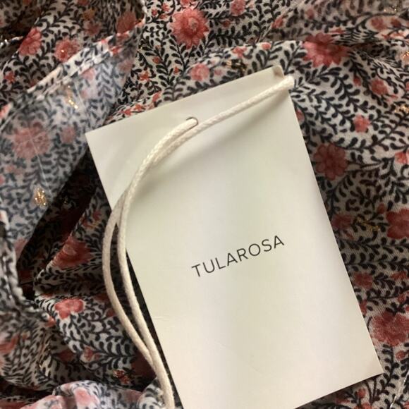 NWT Tularosa Ruffle Tiered Layered  Grey Floral Print Slip Dress Size XS | Alter - Picture 5 of 7